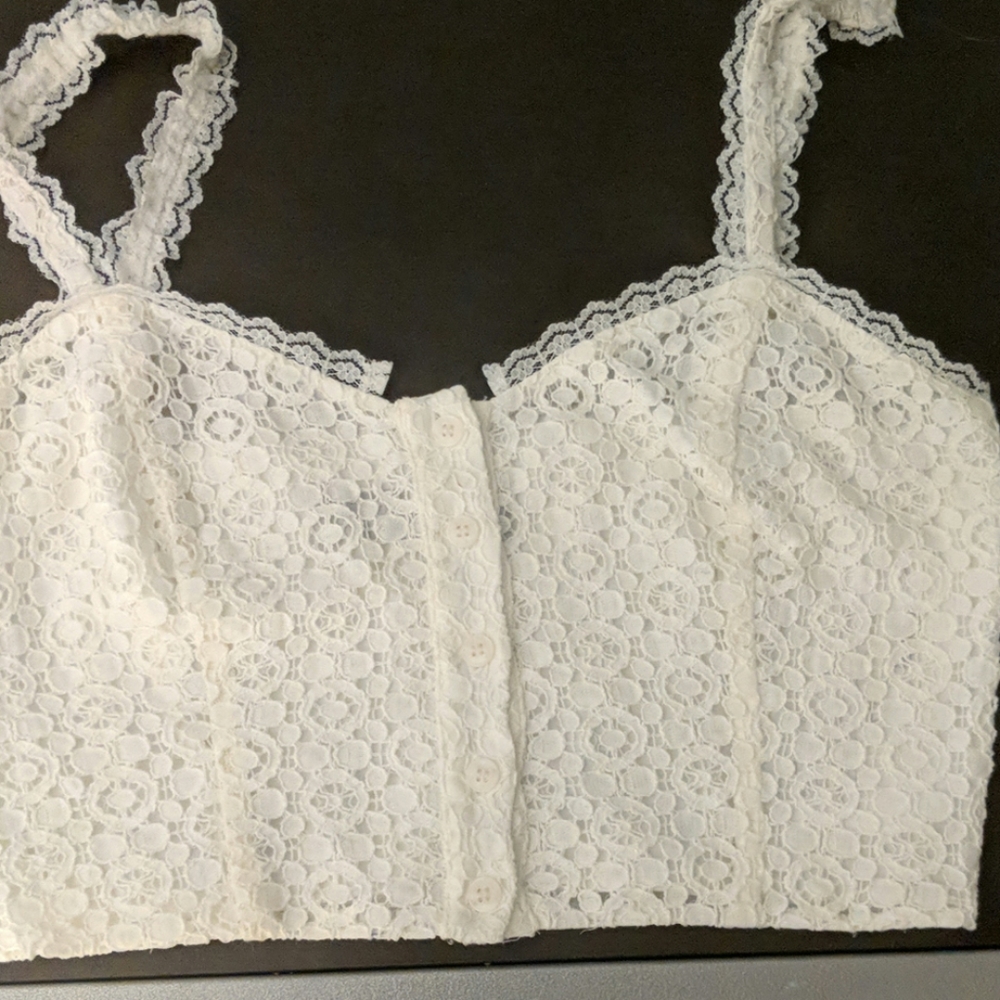 Lace Reformation Crop Top